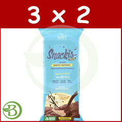 Pack 3x2 Barres Snackis Choco Lait Vanille Herbora