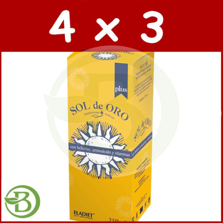 Pack 4x3 Sol de Oro Plus 250Ml. Eladiet