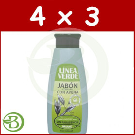 Pack 4x3 Jabón Corporal con Avena Linea Verde