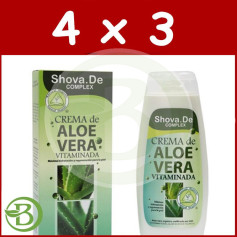 Pack 4x3 Crème Complexe Aloe Vera 250Ml. Shova De