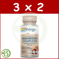 Pack 3x2 Champignon Complet 60 Gélules Solaray