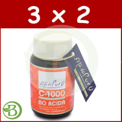 Pack 3x2 Vitamine C 1000 Non Acide 100 Gélules Etat Pur