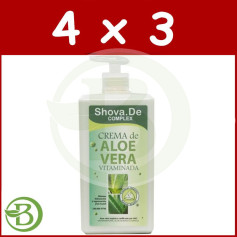 Pack 4x3 Crème Complexe Aloe Vera 1Lt. Shova De