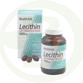 Lecitina con Vitamina E y CoQ-10 Health Aid