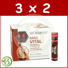 Magvital 3x2 Pack 20 flacons Marnys