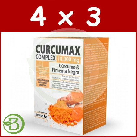 Pack 4x3 Curcumega Complex 30 Cápsulas Dietmed