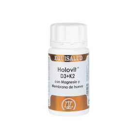 Holovit D3+K2+Mg et Membrane d&#39;Oeuf 50Capsules Equisalud