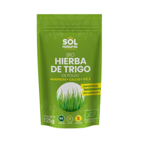 Poudre d&#39;herbe de blé biologique 125Gr Sol Natural