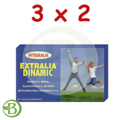 Pack 3x2 Extralia Dinamic 20 Flacons Integralia