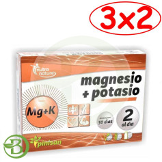 Pack 3x2 Magnésium + Potassium 60 Comp Pinisan