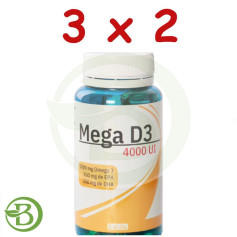 Pack 3x2 Méga Vitamine D3 60 Perles Espadiet