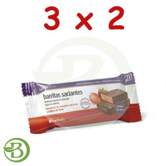 Pack 3x2 Barre Herbopuntia Fraise 35Gr. Herbora