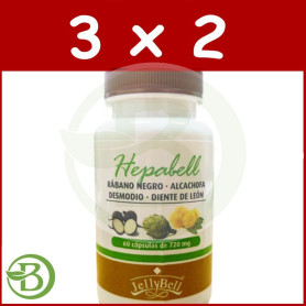 Pack 3x2 Hepabell 60 Cápsulas Jellybell