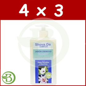 Pack 4x3 Jabón Cremoso Relajante 1Lt. Shova De