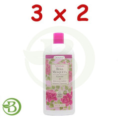 Pack 3x2 Gel de Bain Bio Rose Musquée 500Ml. Drasanvi