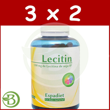 Pack 3x2 Lecitin 100 Perlas Espadiet