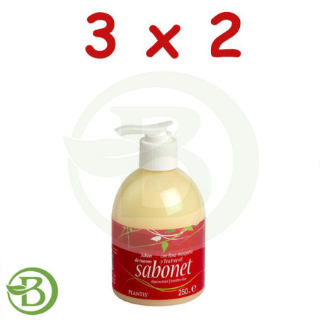 Pack 3x2 Sabonet 250Ml. Plantis