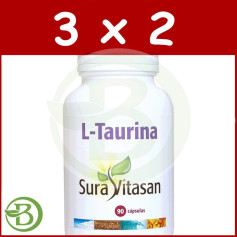 Pack 3x2 L-Taurine 500Mg. 90 Gélules Sura Vitasan