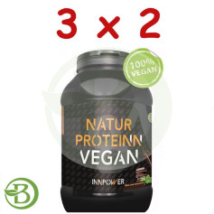 Pack 3x2 Protéines Naturelles Vegan 1Kg. Innpower