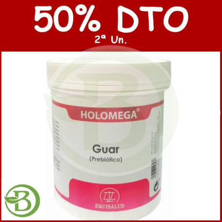 Holomega Guar (Prebiotico) 100Gr. Equisalud Pack (2a Ud al 50%)