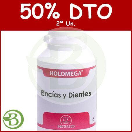 Holomega Encías y Dientes 180 Cápsulas Equisalud Pack (2a Ud al 50%)