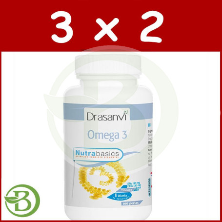 Pack 3x2 Omega 3 1.000Mg. 100 Perlas Drasanvi