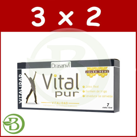 Pack 3x2 Vitalpur Vitalidad 7 Viales Drasanvi