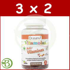 Pack 3x2 Vitamolas Multivitamines Adulte 60 Gummies Drasanvi