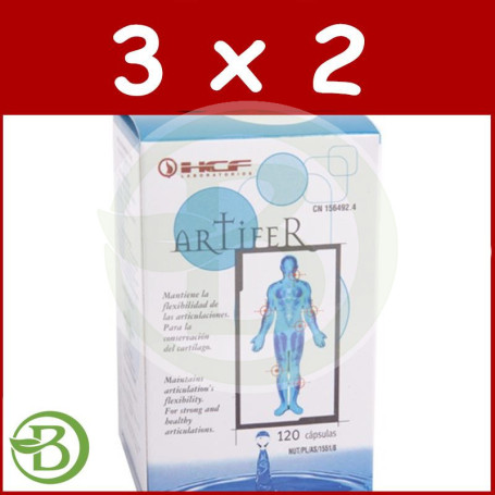 Pack 3x2 Artifer 120 Cápsulas HCF Laboratorios