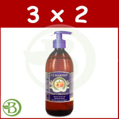 Pack 3x2 Huile Pure de Noyau d&#39;Abricot 500Ml. marnys