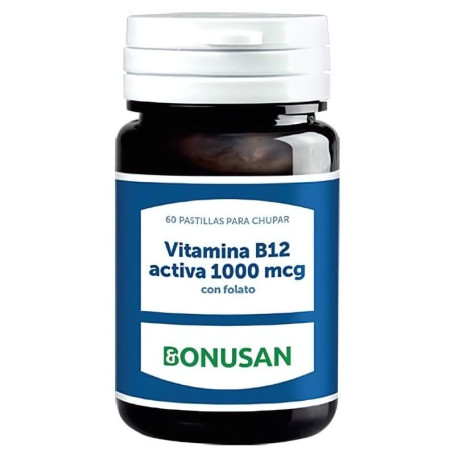 Vitamine B12 Active 1000Mcg 60 Comprimés Bonusan