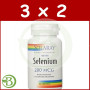 Pack 3x2 Selenium Sin Levaduras 200Mcg. 90 Cápsulas Solaray