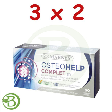 Pack 3x2 Osteohelp Complet ER 60 Cápsulas Marnys