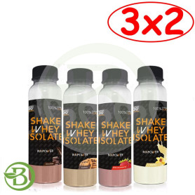 Pack 3x2 Shake Whey Isolated Fresa Innpower