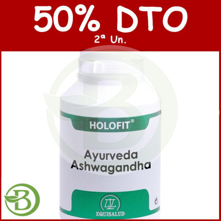 Ayurveda Ashwagandha 180 Cápsulas Equisalud Pack (2a Ud al 50%)