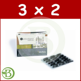 Pack 3x2 Carbidigest 30 Cápsulas Derbos