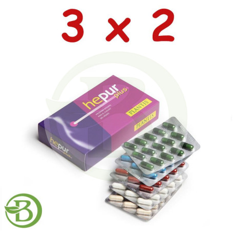 Pack 3x2 Hepur Plus 90 Cápsulas Plantis