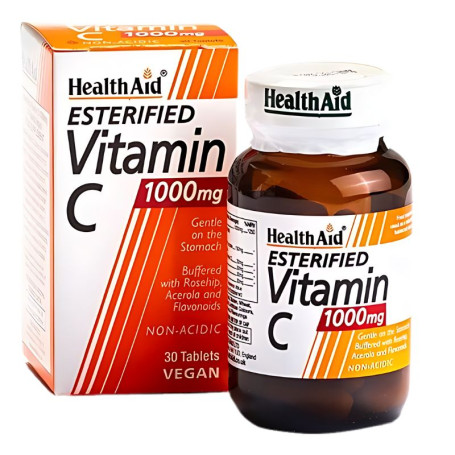 Vitamine C estérifiée 1000Mg 30 Comprimés Health Aid