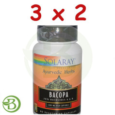 Pack 3x2 Bacopa 100Mg. 60 gélules Solaray