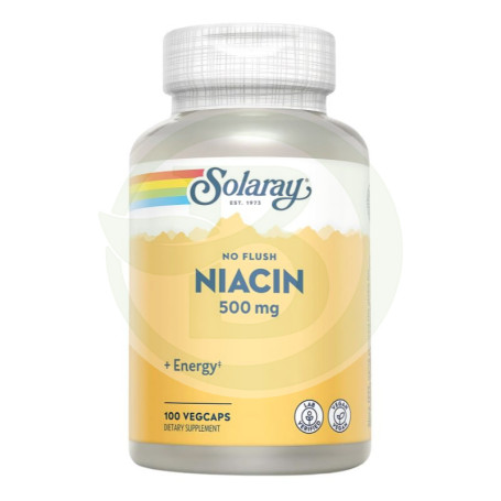 Niacín 500Mg. (Non Blush) 100 Capsules Solaray