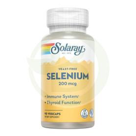 Selenium Sin Levaduras 200Mcg. 90 Cápsulas Solaray