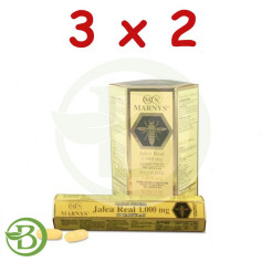 Pack 3x2 Gelée Royale et Lécithine 30 Gélules Marnys