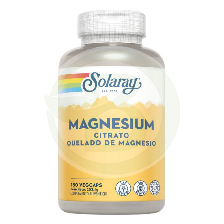 Big Citrate de Magnésium 180 Capsules Solaray