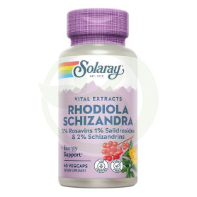 Rhodiola et Schizandra 500Mg. 60 capsules Solaray