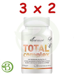 Pack 3x2 Complexe Total 30 Comprimés Soria Natural