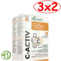 Pack 3x2 C-Activ 40 Comprimés Soria Natural