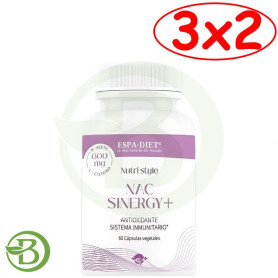 Pack 3x2 Nac Sinergy + 600Mg 60 Capsulas Espadiet.