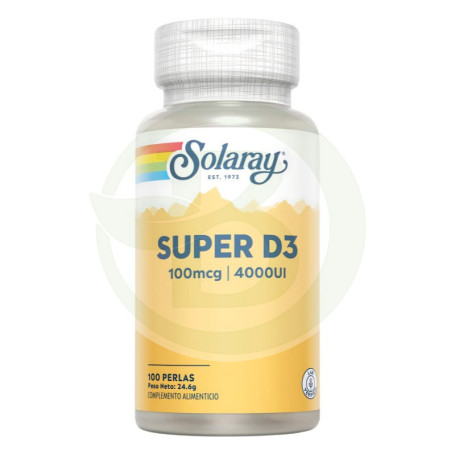 Super D3 4000Ui 100 Perles Solaray