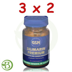 Pack 3x2 Silimarin Premium (Chardon-Marie) 90 Comprimés GSN