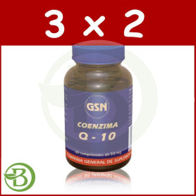 Pack 3x2 Coenzima Q-10 60 Comprimidos G.S.N.